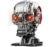 TOY PLAYER Ideas for the Construction Kit, Mechanical Skull, Horror Ghosts Zombie Skeleton Head, Home Decoration, Halloween Birthday Gift for Boys from 12 Years (1099 Pieces)