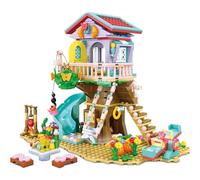 TOY PLAYER Tree House Building Set with Light Kit - Compatible with Popular Flowers Friends Friendship Treehouse, Creative Forest Toy with a Architecture Construction Gift for Kids (648PCS)