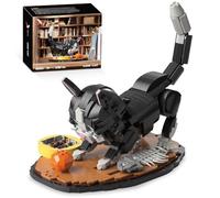 TOY PLAYER Tuxedo Cat Building Block Set, Creative Cat Clamping Building Blocks Building Toy Animal Figures Home and Office Decoration, Educational Toy for Boys and Girls from 8-12 Years (1200 Pieces)