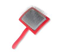 Toy Poodle Lady Professional Slicker Brush for Dogs & Cats - Grooming Tool for Detangling, Deshedding & Fluffing - Ideal for Poodles, Goldendoodles, Doodles - Gentle & Effective Pet Brush