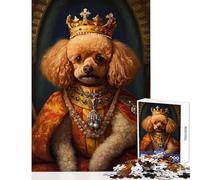 Toy Poodle The King 1000 Piece Jigsaw Puzzle for Teenagers Support Memory Strength And Retention Gentle Calm Leisure Activity (50X75cm)