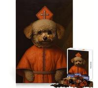 Toy Poodle The Pope 1000 Piece Jigsaw Puzzle for Adults Focus Training Quiet Enjoyment Tight Join (38x26cm)