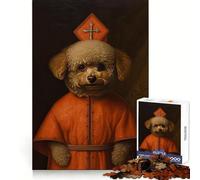 Toy Poodle The Pope 1000 Pieces Jigsaw Puzzles for Adults Boost Memory Gentle Pastime Quality Cut Nice Gift (50x75cm)