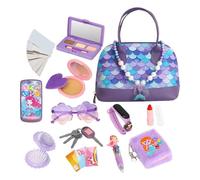 Toy Purse, Cosmetics Make Up Purse Bag Toy, Interactive Playset Sensory Game for Party Family Outdoor Birthday Home School Festival Playroom Travel Aged 3-6 Girls