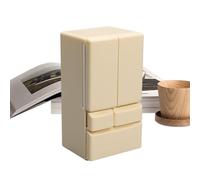 Toy Refrigerator - 4.45x2.36x1.97 inches Creative Small Double Door Fridges, Toys Kitchen Products, Versatile Children Play Home Toy, Doll House Furniture for Birthday Christmas Easter