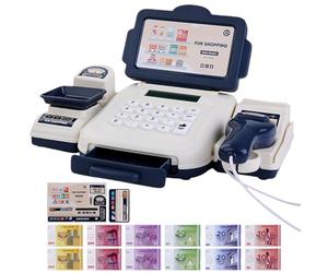 Toy Registrar - Interactive Shopping Set with Scanner & Calculator | Educational Play Shop for Learning Mathematics | for Boys & Girls Đe Preschool, Children, Daughters, PE