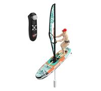 Toy Remote Control Boats Water - 2.4ghz Electric Mini Yacht, Child Watercraft Accessory | Durable Plastices Bath Basin Vessel, Backyard Pond Fishing Simulation Craft, Family Seaside Competition