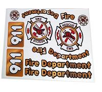 Toy Restore Replacement Decals Fire Firetruck DIY Emergency Ride-on Car Truck