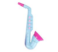 Toy Saxophone For Kids - 25cmx50g Music Simulation Realistic Instrument, Random Vibrant Colour, Lightweight For Role-Play Practice Performance Props Home Classroom Party Beginner Kid Boy Children