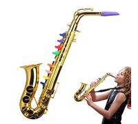 Toy Saxophone for Kids - Mini Practice Sax, Child-Friendly Music Tool, Durable Rhythm Toy, Easy-Play Finger Key Layout | Preschool Introduction Home, Classroom, Kindergarten Playtime
