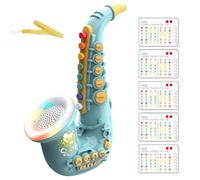 Toy Saxophone Instrument - Bright Light Sound Function, Easy to Play Beginner Structure, Child Safe Durable Housing for Daily Practice, Smooth Handling with Interactive