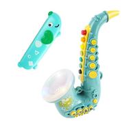 Toy Saxophone with Light & Sound, Toy Harmonica for Kids, Early Educational Toy Musical Instrument Toys for Toddlers Girls Boys Age 3+ (Green)