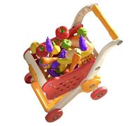 Toy Shopping Cart for Kids - Role-Playing Games Trolley Cart Play Set With Food Shop Accessories | Creative Role-Playing Playset for Toddler Children Kid Girls Teens