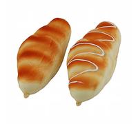 Toy Simulation Bread French Soft Fragrant Cake Food Toy Model Decoration for Stress and Shooting Props (Multicolor, One Size)