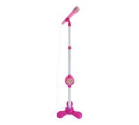 Toy Singing Microphone with Stand - Bright Sound Play Toy, Musical Kids Karaoke | Connectable Set, Adjustable Microphone Base for Boys, Girls, Little Singers, Performances, and Music Playtime