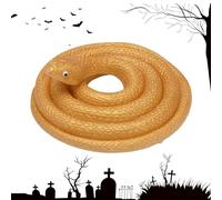 Toy Snake,31.5Inch Simulation Snake - Garden Props to Keep Birds Away, April Fools' Day Pranks and Halloween Decoration