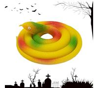 Toy Snakes - 31.5 Inch Realistic Snake | Garden Snake Props to Keep Birds Away, April Fools' Day Pranks and Halloween Decoration