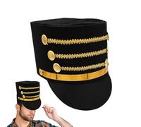 Toy Soldier Costume Hat - Nutcracker Top Hat Accessory | Cosplay Costume Accessory | For Performances Christmas Parties Costumes Carnival Halloween Gatherings F