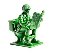 Toy Soldiers - 7cm Green Resin Character Model, Classic Prank Soldier Men Figurine, Imaginative Play Game Collectible | Home Decor Display Ornaments For Fans Kids Boys Gift Present