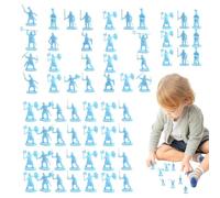 Toy Soldiers Men, Soldiers Assorted Poses Action Figures, Miniatures Ancient 100x Model Statues Playsets for Educational Projects Pretend