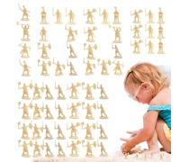 Toy Soldiers, Soldiers Assorted Poses Action Figures, Miniatures Ancient 100x Model Statues Playsets for Educational Projects Pretend