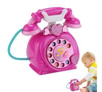 Toy Spin Phone - Corded, Fantasy Game, Landline Phone Line, Music Telling Function | Interactive Boys Girls Children Role Play Educational Imaginative Play Fun