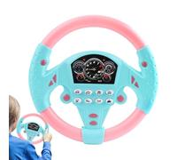 Toy Steering Wheel, Simulated Interactive Steering Wheel with Light and Sound, Portable Educational Toy, Multifunctional Learning Toy for Classroom, Birthday Gift, Teaching from 3 Years