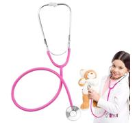 Toy Stethoscope for Kids,Plastic Kids Stethoscope for Doctors,Stethoscope for Nurse Children Role Play Dressing Up Accessories,Stethoscopes for Kids Educational Toy - Pink