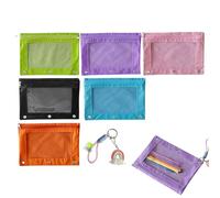 Toy Storage Bag - Water Resistant School Bag | Cute Puzzle Storage | Aesthetical Reusable Waterproof Pouch with Rainbow Pendant for Students