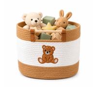 Toy Storage Basket for Kids Baby Laundry Hamper Stuffed Animal Teddy Storage Baskets for Nursery Decor Cotton Rope Woven Blanket Basket for Baby Toddlers Laundry Hamper Baskets for Gifts Empty