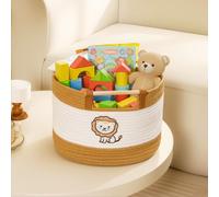 Toy Storage Bin Box for Kids Stuffed Animal Storage Basket for Blanket Baskets Living Room Cotton Rope Woven Baskets for Babies Toddlers Laundry Hamper for Nursery Play Room, Boys Gift Baskets Empty