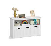 Toy Storage for Kids with Wheels 30 x 102 x 60 cm, White