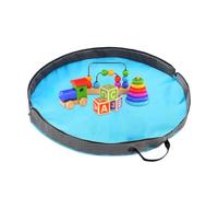 Toy Storage Play Mat - Children Play Mat, Kids' Toy Storage Organizers, Foldable Round Organizer Bag With Handles | Large Portable Toys Storages Box And plays mat For toddler, Nursery, Babysitter