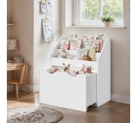 Toy Storage Rack, Kids Bookshelf and Toy Organiser with 3 Shelves, Cloud White