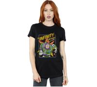 Disney Womens/Ladies Toy Story 4 Buzz To Infinity Cotton Boyfriend T-Shirt - Black - 5XL - Black