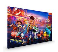 Toy Story 4 Canvas Premium Glossy Coated with Metal Hanger Various Sizes (Canvas - Size 30 x 22 Inch)