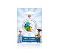 Toy Story 4 Disney Official Pixar Gifts Limited Edition 50p Shaped Silver Collectable Commemorative Fifty Pence Coin - Ducky and Bunny