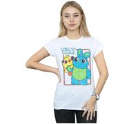Toy Story 4 Duck And Bunny Wild And Wacky Cotton T-Shirt Disney White L