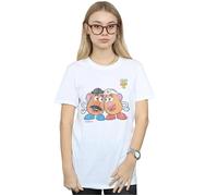 Toy Story 4 Mr And Mrs Potato Head Cotton Boyfriend T-Shirt Disney White XL