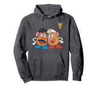 Toy Story 4 Mr And Mrs Potato Head Pullover Hoodie, Adult Unisex, Dark Heather Grey, XX-Large