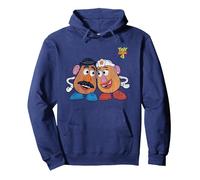Toy Story 4 Mr And Mrs Potato Head Pullover Hoodie, Adult Unisex, Navy Blue, Large