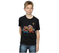 Toy Story 4 Mr And Mrs Potato Head T-Shirt Disney Black 12-13 Years