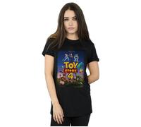 Toy Story 4 Poster Art Cotton Boyfriend T-Shirt Disney Black L