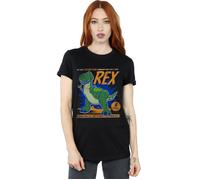 Toy Story 4 Rex Terrifying Dinosaur Cotton Boyfriend T-Shirt Disney Black XXXL