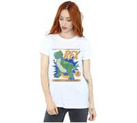 Toy Story 4 Rex Terrifying Dinosaur Cotton Boyfriend T-Shirt Disney White XL