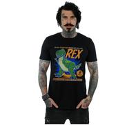 Disney Mens Toy Story 4 Rex Terrifying Dinosaur T-Shirt - Black - Black - 5XL