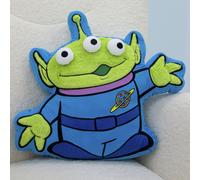 Disney Toy Story Officially Licenced Shaped Cushion | Super Soft | Explore Design | Alien Shaped Pillow | Perfect For Bedroom Or Living Room Décor | 37 x 43cm | Blue