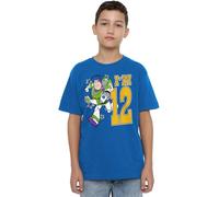 Toy Story Boys Birthday Buzz I'm 12 Unisex Kids T-Shirt, Royal, 3-4 Years UK