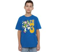 Toy Story Boys Birthday Buzz I'm 3 Unisex Kids T-Shirt, Royal, 3-4 Years UK