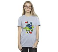 Toy Story Christmas Lights Aliens Cotton Boyfriend T-Shirt Disney Grey XXXL